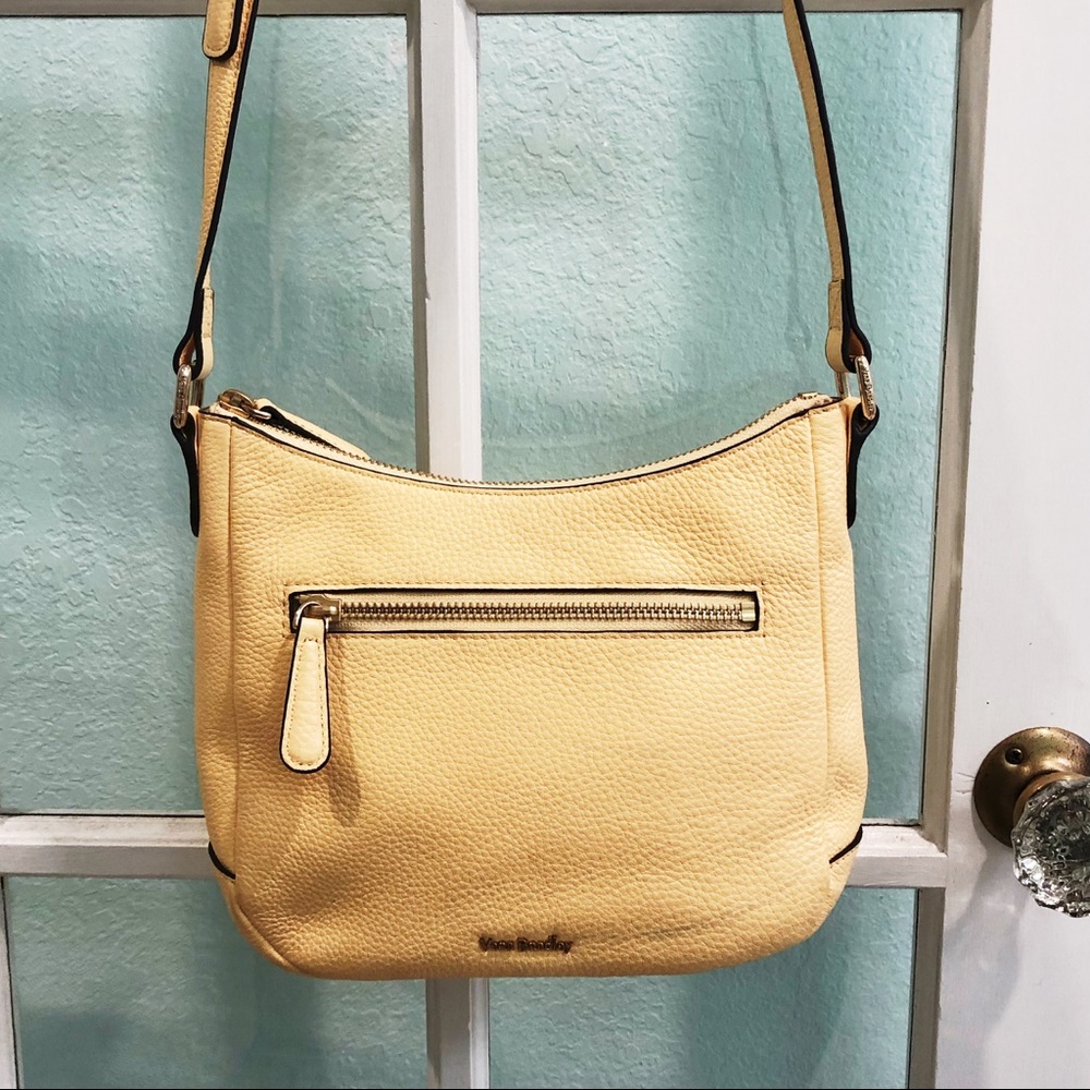 Vera Bradley Yellow Leather Crossbody Bag